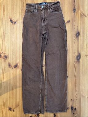 Hollister Brown Straight-Leg Jeans